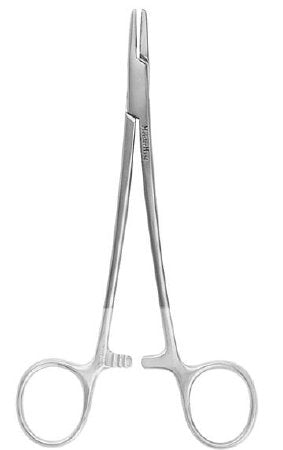 MeisterHand - Needle Holder 7 Inch Length Serrated Jaws Finger Ring Handle - MH8-46TC