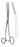 Miltex - Dressing Forceps Bozeman 10-1/2 Inch Length OR Grade German Stainless Steel NonSterile Ratchet Lock Finger Ring Handle S-Curved Serrated Tip - 7-624