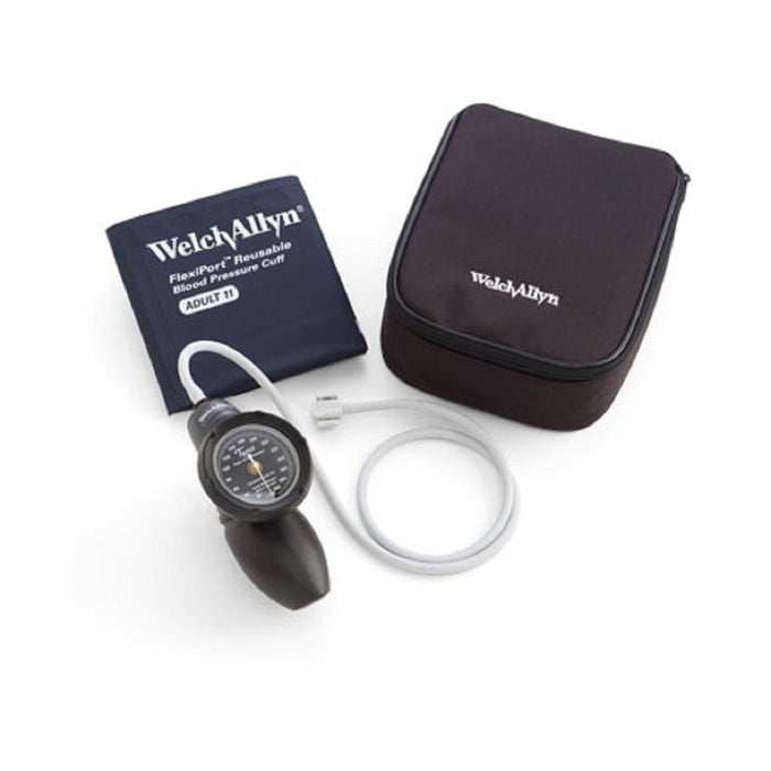 Welch Allyn Gauge with Durable FlexiPort Cuff and Nylon Zipper Case, Adult - DS58-11