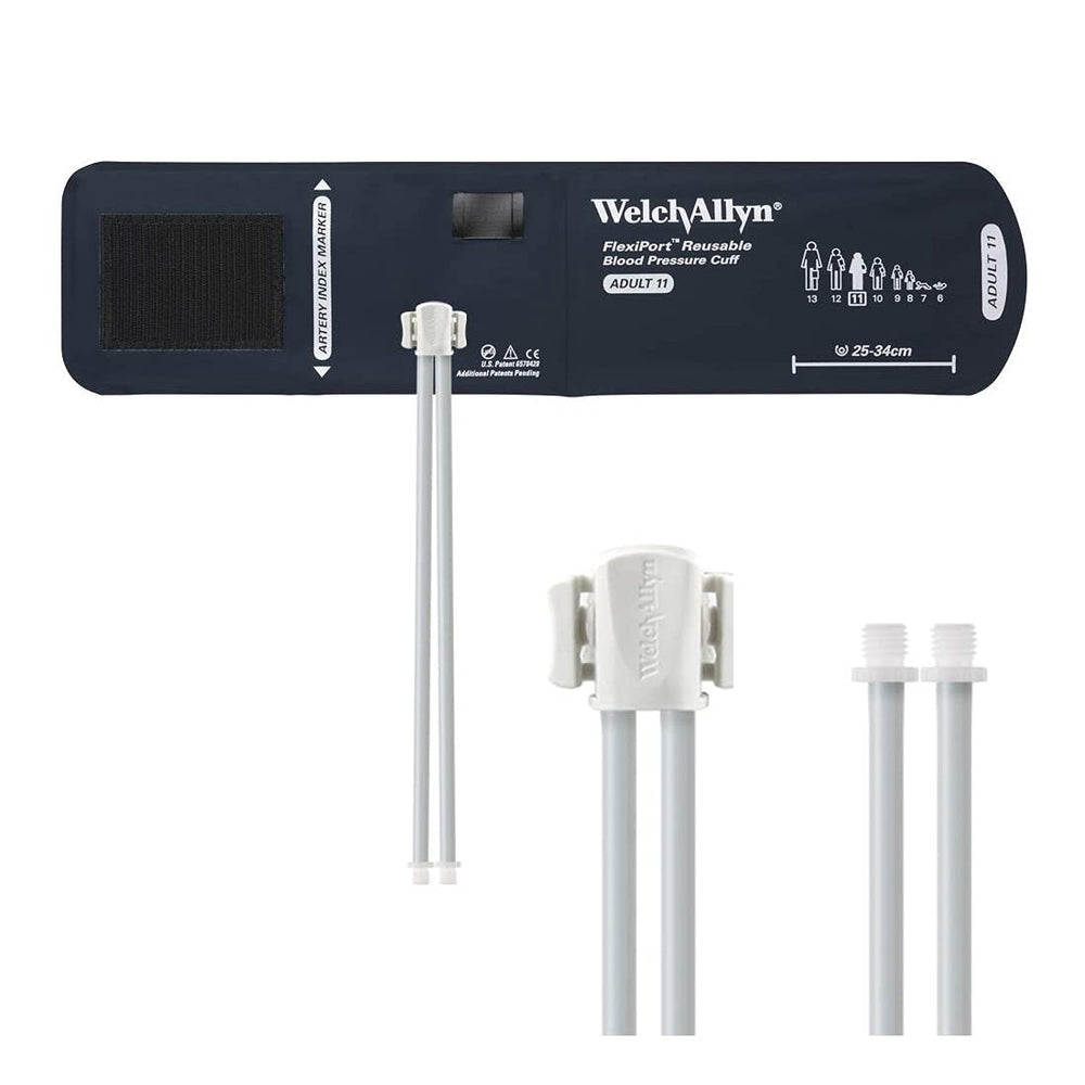 Welch Allyn Blood Pressure Cuff FlexiPort Adult Arm Medium Cuff 25 - 34 cm Vinyl Cuff - VINYL-11L-1HP