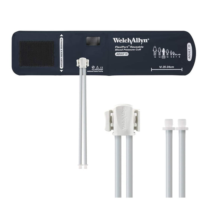 Welch Allyn Blood Pressure Cuff FlexiPort Adult Arm Medium Cuff 25 - 34 cm Vinyl Cuff - VINYL-11L-1HP