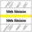 Tabbies  Admission Index Tabs & Chart Divider Sheets- 1-1/2"H x 1-1/2"W, 100 per Pack