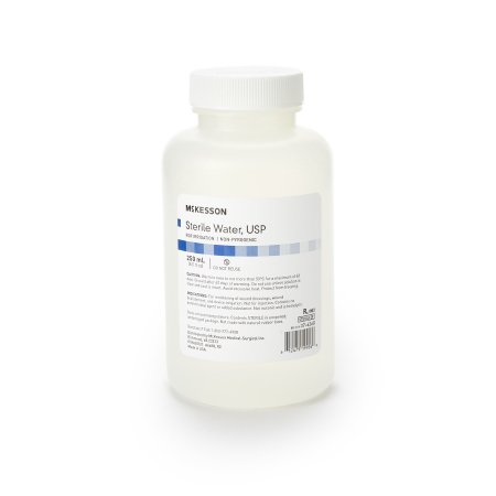 McKesson - Irrigation Solution Sterile Water for Irrigation Not for Injection Bottle, Screw Top 250 mL - 37-6260