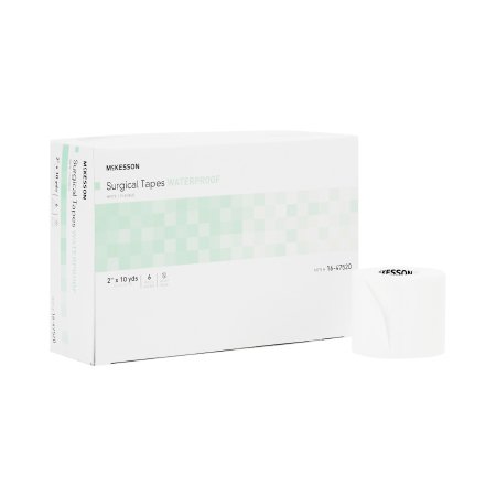 McKesson - Medical Tape Waterproof Adhesive 2 Inch X 10 Yard White NonSterile - 16-47520