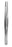 MeisterHand - Dressing Forceps 4-1/2 Inch Length Surgical Grade German Stainless Steel NonSterile NonLocking Thumb Handle Straight Serrated Tips - MH6-4