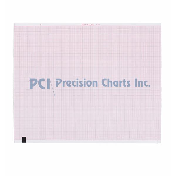 Precision Charts Recording Paper Ecg/Ekg Marquette Hellige 10Pk/Case - 226-166-06