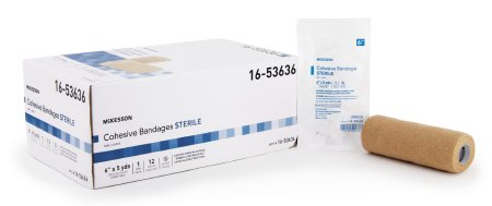 McKesson McKesson Cohesive Bandage 6 Inch X 5 Yard Standard Compression Self-adherent Closure Tan Sterile - 16-53646