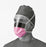Medline - Surgical Mask with Eye Shield Anti-fog Foam Pleated Earloops One Size Fits Most Purple NonSterile ASTM Level 3 Adult - NON27410EL