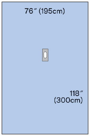 3M Steri-Drape - Orthopedic Drape Hand and Foot Drape 77 W X 118 L Inch Sterile - 9054