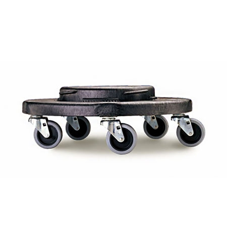 Rubbermaid Brute - Trash Can Dolly 5 Casters 250 lbs. Without Handle HDPE - FG264000BLA