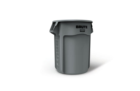 Saalfeld Redistribution Brute Trash Can BRUTE 55 gal. Round Gray Plastic Open Top - FG265500GRAY