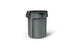 Saalfeld Redistribution Brute Trash Can BRUTE 55 gal. Round Gray Plastic Open Top - FG265500GRAY