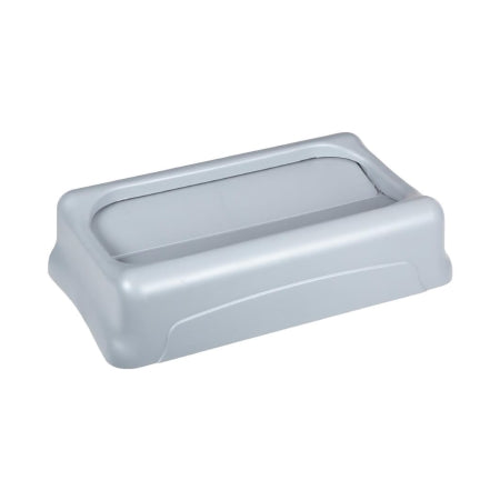 Rubbermaid Slim Jim Untouchable - Trash Can Lid Light Gray, Square, Durable and Crack Resistant - FG267360GRAY