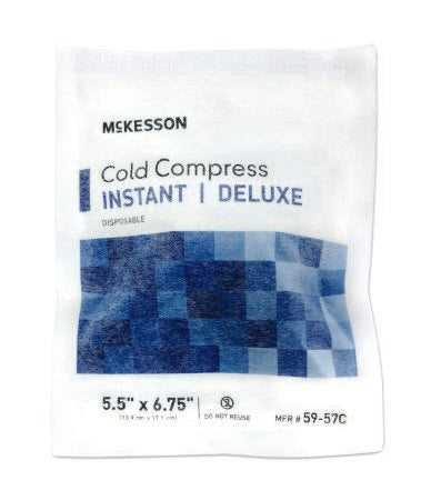 McKesson McKesson Deluxe Instant Cold Pack General Purpose Small 5-1/2 X 6-3/4 Inch Soft Cloth Disposable - 59-57C