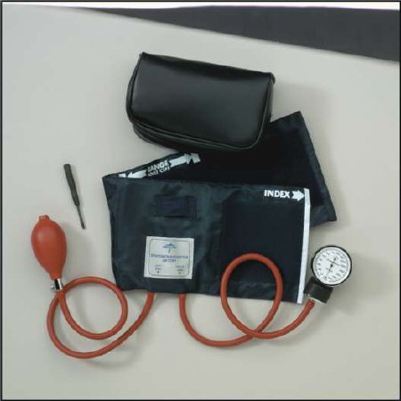 Medline - Aneroid Sphygmomanometer Unit 2-Tubes Adult Large Cuff - MDS9388LF