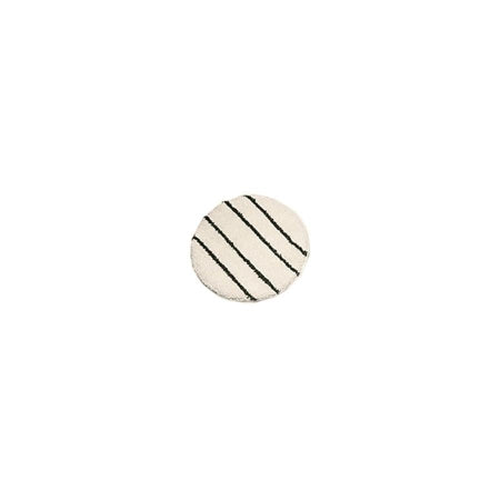 Saalfeld Redistribution Rubbermaid Spin Klean Carpet Bonnet Pad 17 Inch White / Green Stripe - FGP26700WH00