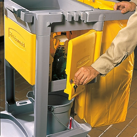 Saalfeld Redistribution Rubbermaid Locking Compartment Yellow, Plastic, 16 X 20 X 11-1/4 Inch - FG618100YEL
