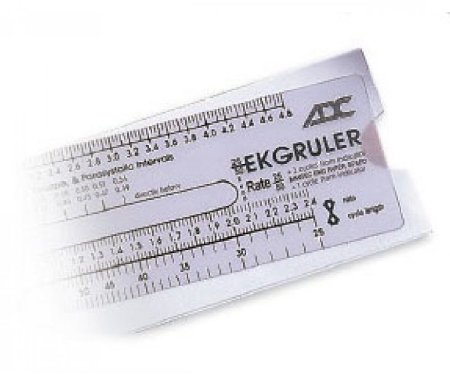 American Diagnostic Corp - EKG Ruler 1-11/16 X 6-3/8 Inch - 394