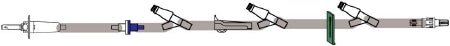 Bravo - Primary IV Administration Set 15 Drops / mL Drip Rate 112 Inch Tubing 3 Ports - B9900-161