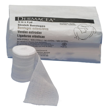Dermacea - Conforming Bandage Cotton / Polyester 1-Ply 6 Inch X 4 Yard Roll Shape Sterile - 441507