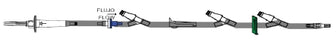 Bravo24 - Primary IV Administration Set 60 Drops / mL Drip Rate 81 Inch Tubing 3 Ports - B9900-240