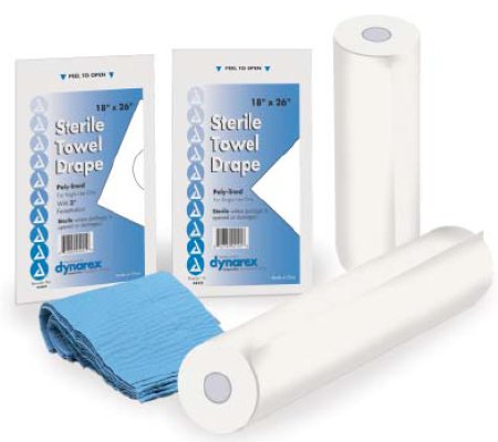 Dynarex General Purpose Drape Towel Drape 18 W X 26 L Inch Sterile - 4410