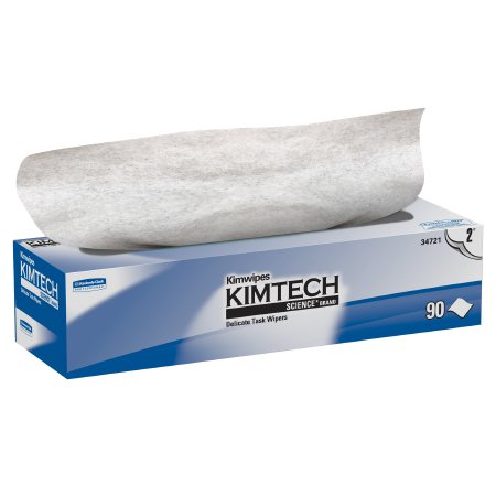 Kimberly Clark KIMTECH SCIENCE Kimwipes Delicate Task Wipe Light Duty White NonSterile 2 Ply Tissue 14-7/10 X 16-3/5 Inch Disposable - 34721