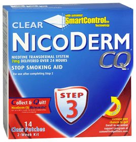 Nicoderm CQ - Stop Smoking Aid 7 Mg Strength Transdermal Patch - 00135 ...