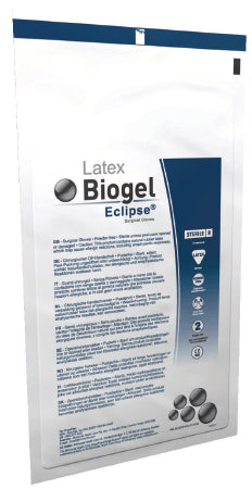 Molnlycke Biogel Eclipse Surgical Glove Size 6 Sterile Latex Standard Cuff Length Micro-Textured Straw Not Chemo Approved - 75260