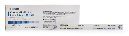 McKesson STER-ALL Performance Sterilization Chemical Indicator Strip Steam / EO Gas 8 Inch - 73-DMS250