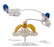 Bard LiftLoc Huber Infusion Set 19 Gauge 3/4 Inch 8 Inch Tubing Without Port - 641934