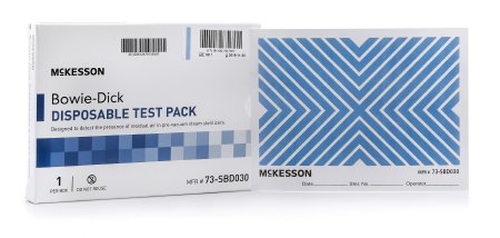 McKesson McKesson Sterilization Bowie-Dick Test Pack Steam - 73-SBD030