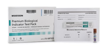 McKesson McKesson Sterilization Biological Indicator Pack Steam - 73-SBT025