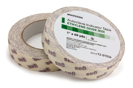 McKesson McKesson Ethylene Oxide Gas Indicator Tape 1 Inch X 60 Yard EO Gas - 73-GT036