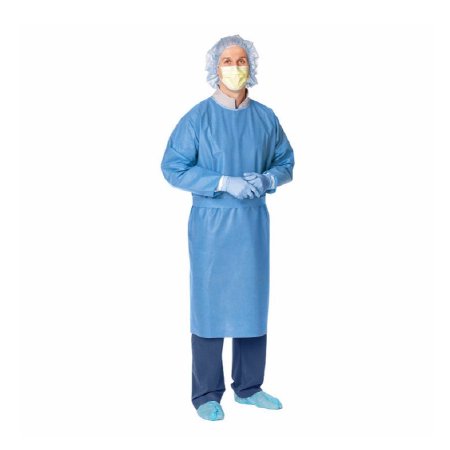 Cardinal - Protective Procedure Gown X-Large Blue NonSterile Not Rated Disposable - 3201PG