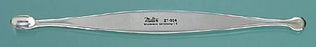 Miltex - Bone Curette Volkmann 6-1/2 Inch Length Double-ended Handle 8 X 14 mm Tip / 10 mm Tip Oval Cup Tip / Round Cup Tip - 27-926