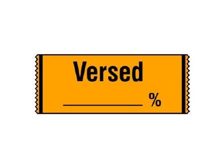 Shamrock - Drug Label Anesthesia Label VERSED / _____ % Orange 1/2 X 1 Inch - SA-55