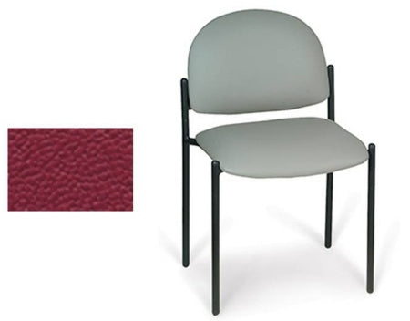 Hausmann Industries Comfort Plus Side Chair Burgundy Without Armrests Vinyl - 2159-700