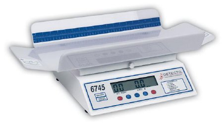 Detecto - Baby Scale Digital LCD Display 30 lbs. Capacity AC Adapter / Battery Operated - 6745