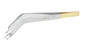 Miltex Grasping Forceps 6-1/4 Inch Surgical Grade Stainless Steel NonSterile NonLocking Thumb Handle Angled Angular Tip - 65-25