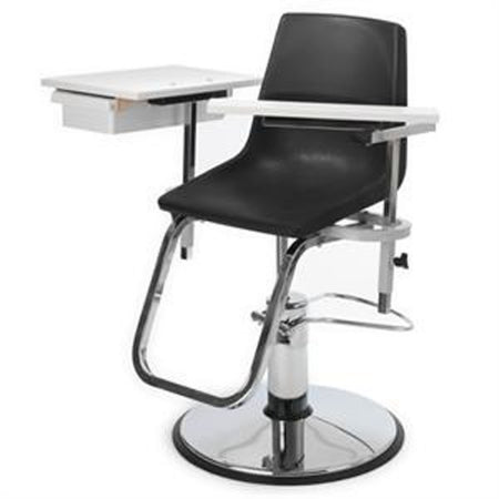 Brandt Industries Power Blood Drawing Chair Double Adjustable Armrests / Interchangeable Neutral Gray - 23700