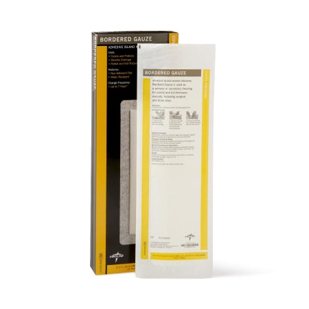 Medline - Adhesive Dressing 4 X 14 Inch Nonwoven Rectangle White Sterile - MSC32414