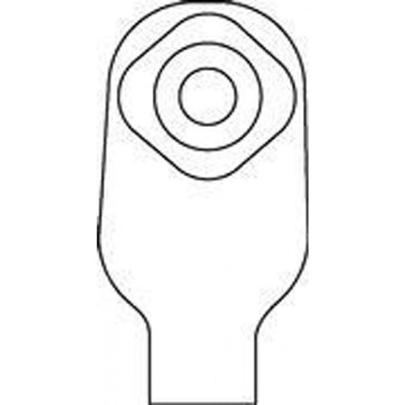 Convatec ActiveLife Ostomy Pouch One-Piece System 10 Inch Length 38 mm Stoma Drainable Pre-Cut - 125334