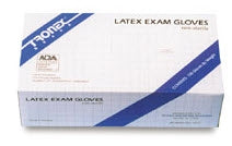 Tronex Healthcare Industries 3010 Series Exam Glove Small NonSterile Latex Standard Cuff Length Smooth Natural Not Chemo Approved - 3010-10