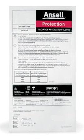 Encore - Radiation Reducing Glove ENCORE Size 6.5 Sterile Pair Latex with Bismuth Extended Cuff Length Fully Textured Light Brown Not Chemo Approved - 20873065