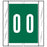 Tabbies Pre-Printed Label Chart Tab 0 | 0 Green 1-2/3 Inch - 12500
