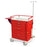 Classic Line - Emergency Cart Stainless Steel 38 X 38.5 X 22 Inch Red 23 X 17 Inch, Two 3 Inch, One 6 Inch, One 12 Inch Drawers - 6301