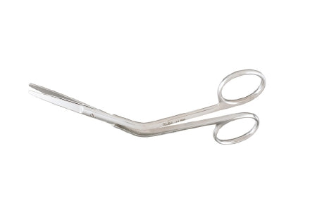 Miltex Miltex Dorsal Scissors Fomon 5-1/2 Inch Length OR Grade Stainless Steel (German) NonSterile Finger Ring Handle Angled Blade Blunt/Blunt - 21-604