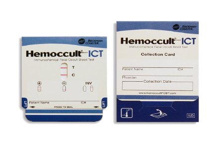 Hemocue Hemoccult ICT Patient Sample Collection and Screening Kit Colorectal Cancer Screening Fecal Occult Blood Test (iFOB or FIT) Stool Sample CLIA Waived 100 Cards - 395065A