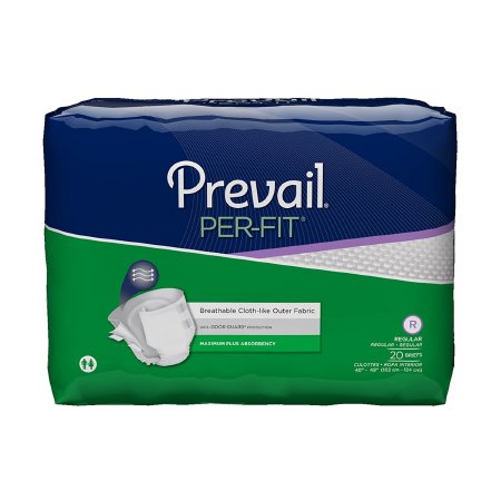 First Quality Prevail Per-Fit Adult Incontinent Brief Tab Closure Regular Disposable Heavy Absorbency - PF-016/1